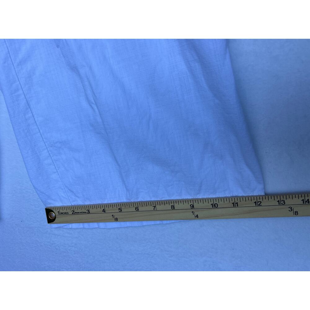 Liz Claiborne White Capri Pants Button Detail Wide Leg Crop Size - Picture 5 of 8
